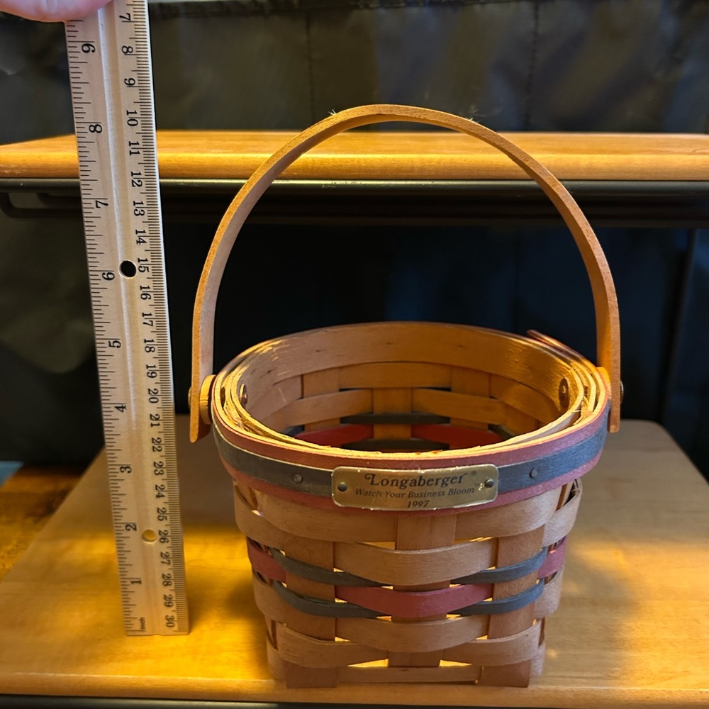 Longaberger Patriotic Let Your Business Bloom Basket - Picture 4 of 6